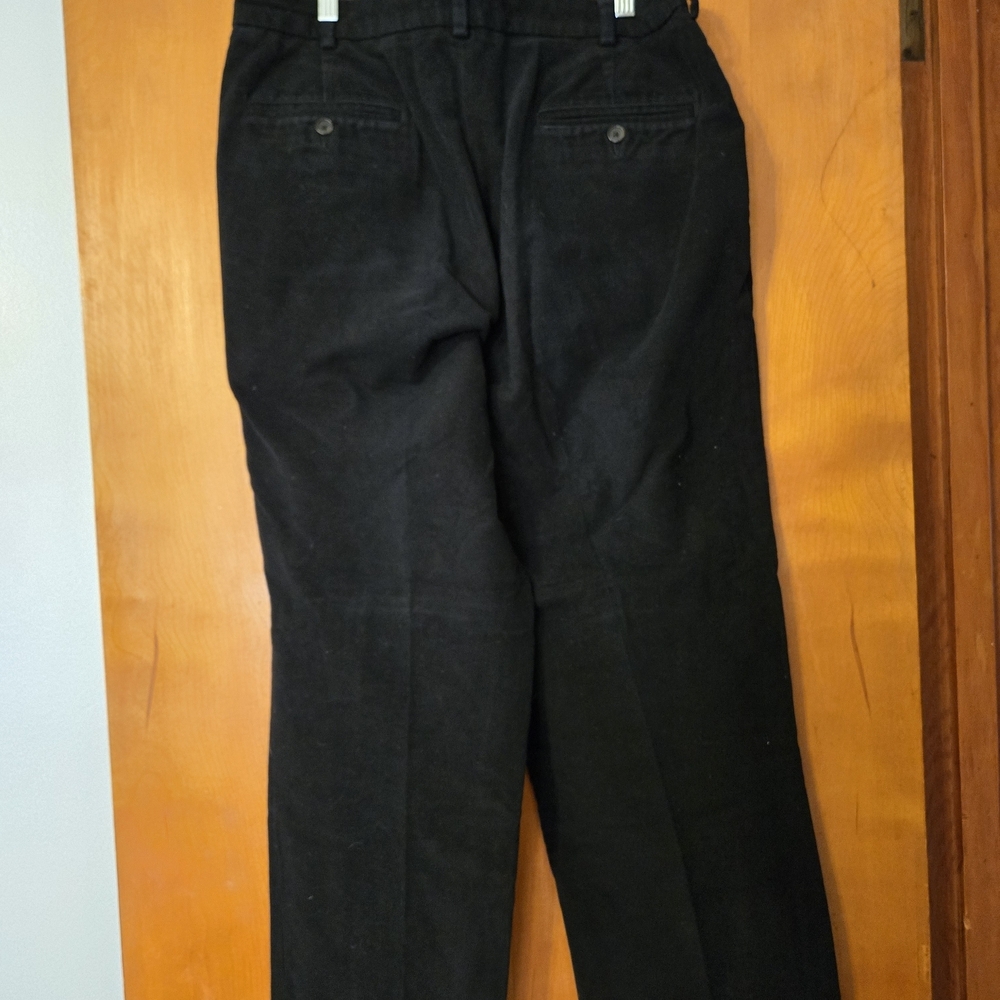 Brooks Brothers Black Velvet Chino Pants Size 36 X 30 - Picture 2 of 3